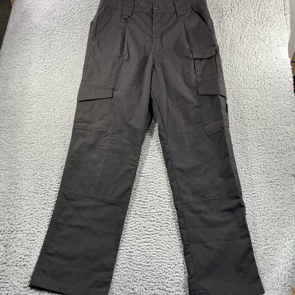 PROPPER TACTICAL PANTS MENS 36x34 BLACK RIPSTOP CARGO POCKETS WORKWEAR OUTDOORS - Picture 1 of 10